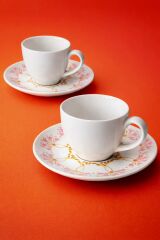 PORSELEN TÜRK KAHVESİ FİNCANI 2 KİŞİLİK