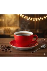 TULU PORSELEN 2 KİŞİLİK ÇAY KAHVE FİNCANI TABAKLI