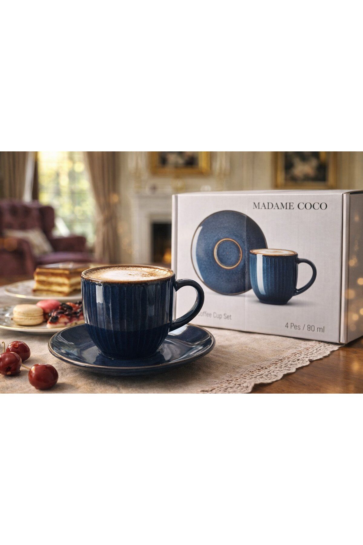 PORSELEN Türk kahvesi fincanı takımı 2 li takım