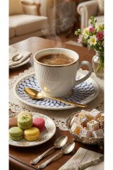 DESENLİ PORSELEN KAHVE FİNCANI 2 LI TAKIM