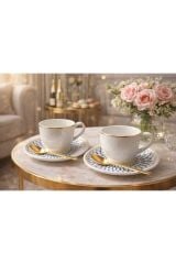 DESENLİ PORSELEN KAHVE FİNCANI 2 LI TAKIM