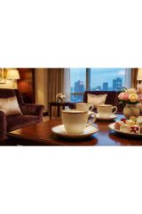 TULU PORSELEN 6 KİŞİLİK KAHVE FİNCANI TAKIMI