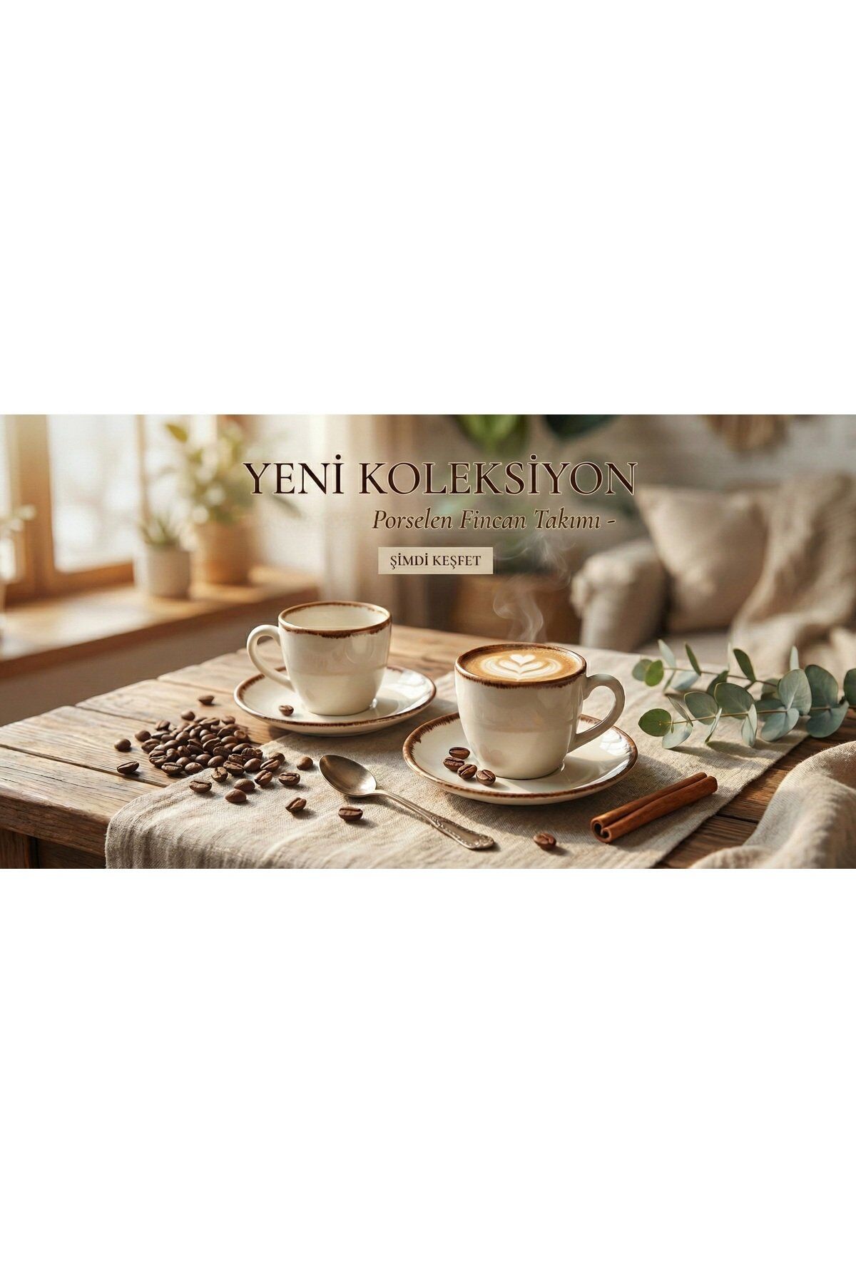 TULU PORSELEN 6 KİŞİLİK KAHVE FİNCANI TAKIMI